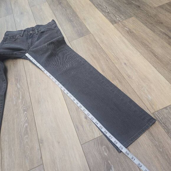 Levi's Strauss black slim straight denim men's jeans 28x30 - Picture 6 of 14